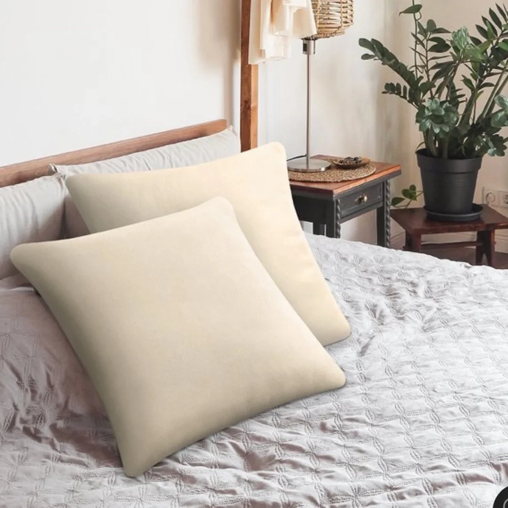 20 x 20 Cream Pillow Covers